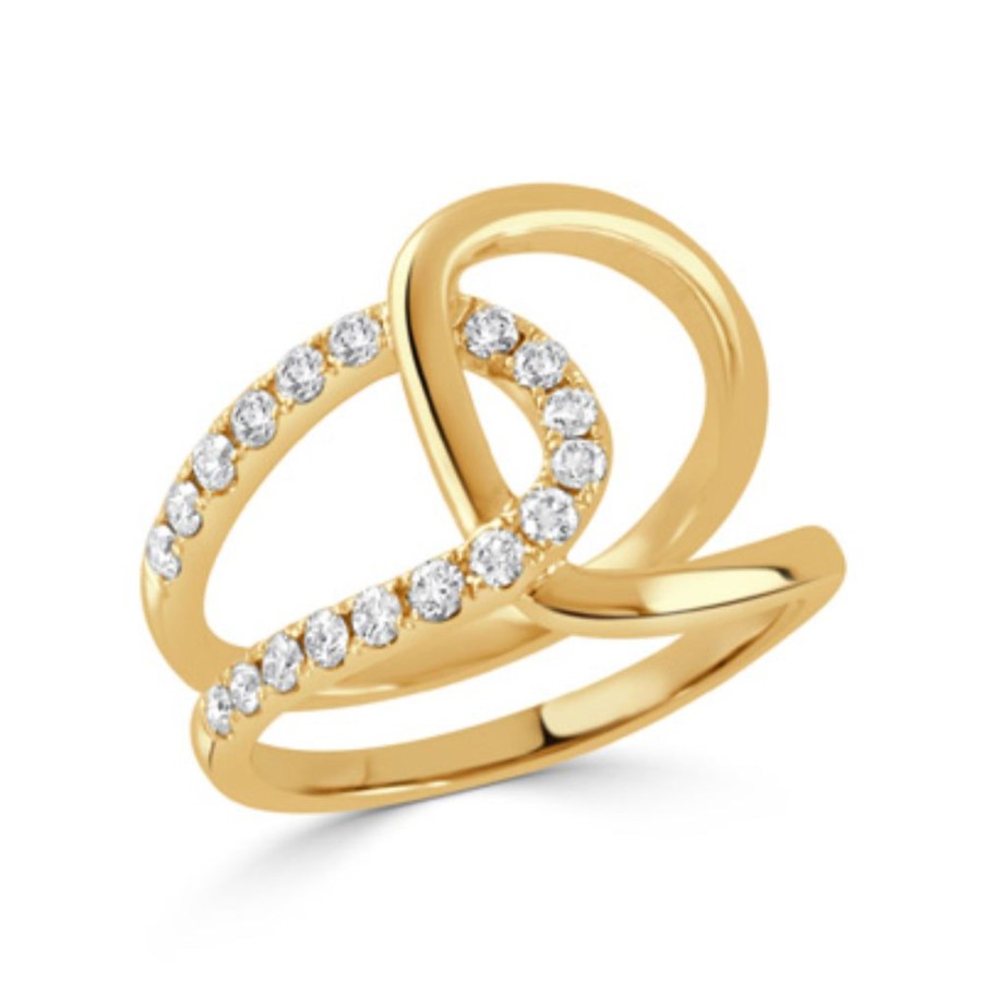 Jewelry Doves | 18K Diamond Double Loop Ring