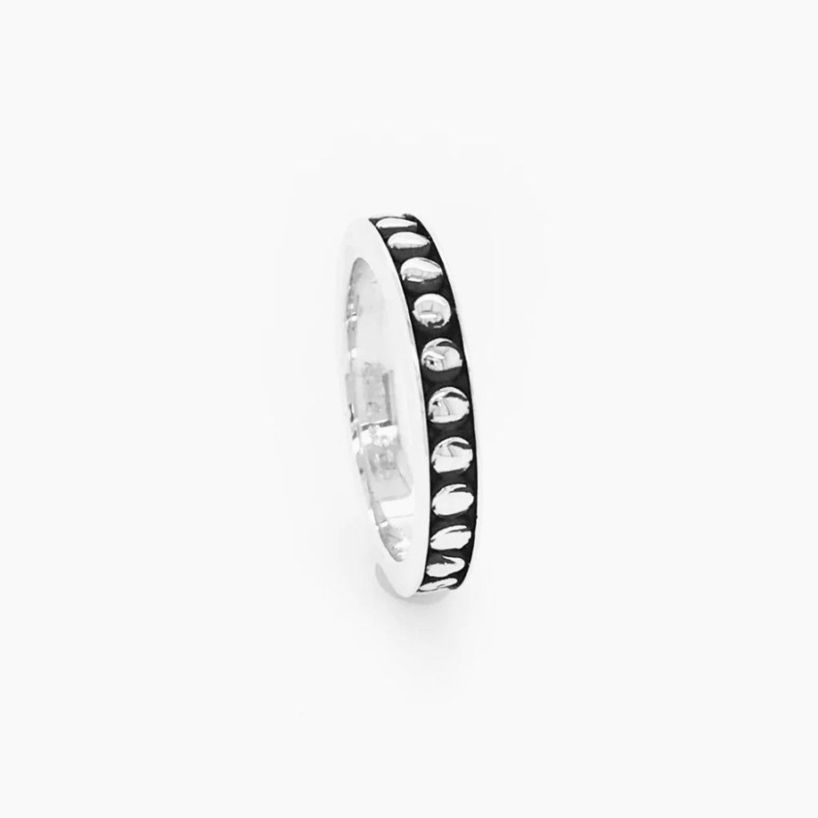 Jewelry Smyth Jewelers | Sterling Silver Oxidized Bead Band Ring