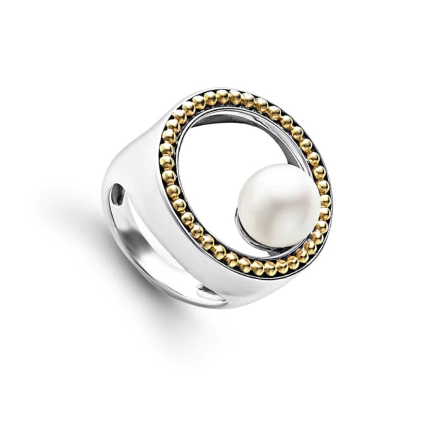 Jewelry Lagos | Lagos Luna Circle Pearl Statement Ring