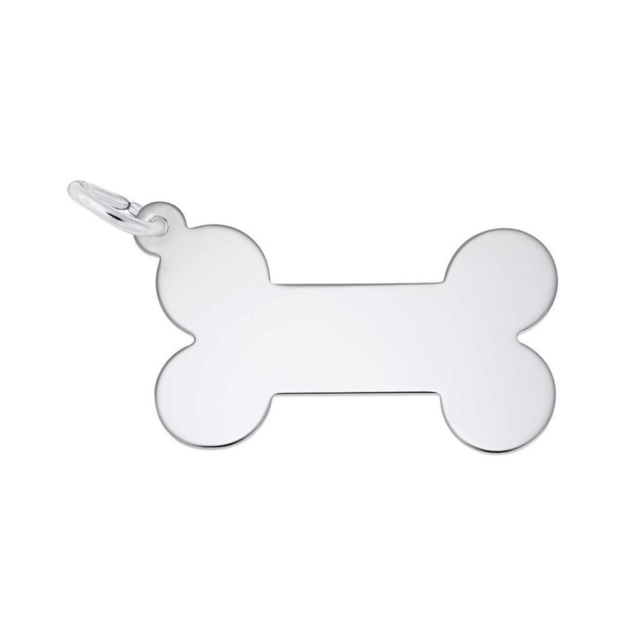 Jewelry Rembrandt | Sterling Silver Small Dog Bone Charm