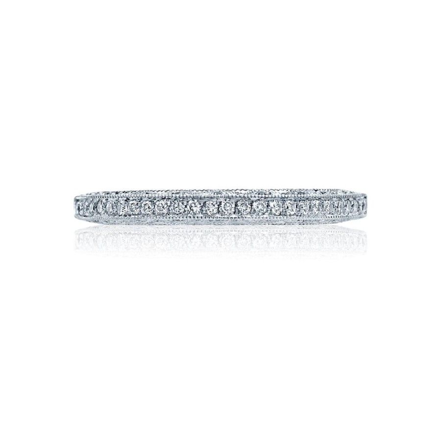 Jewelry Tacori | Tacori Classic Crescent Pave Diamond Wedding Band