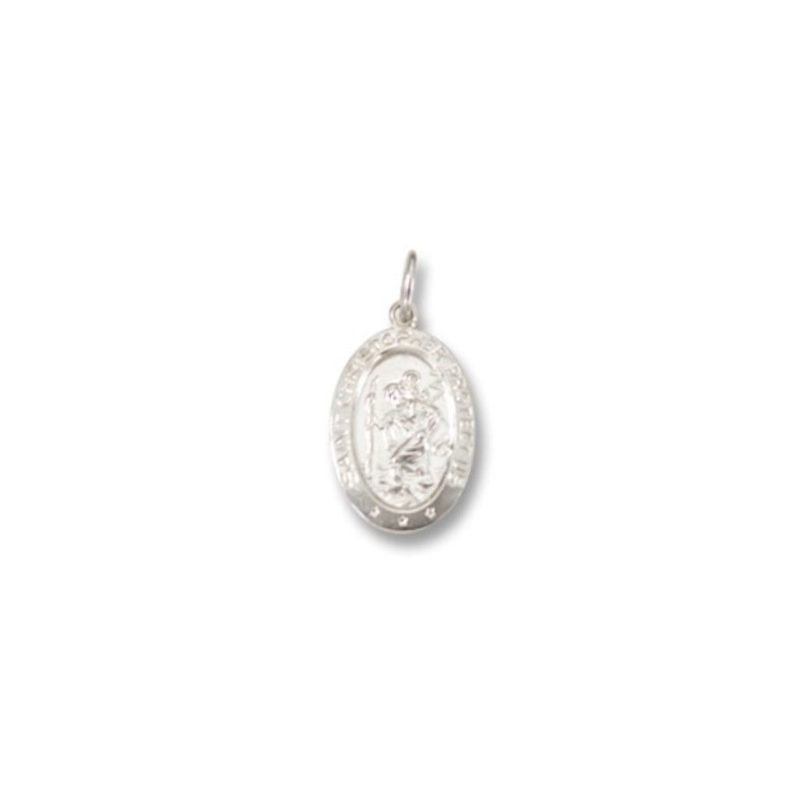 Jewelry Smyth Jewelers | Sterling Silver St. Christopher Medal, 7/8"