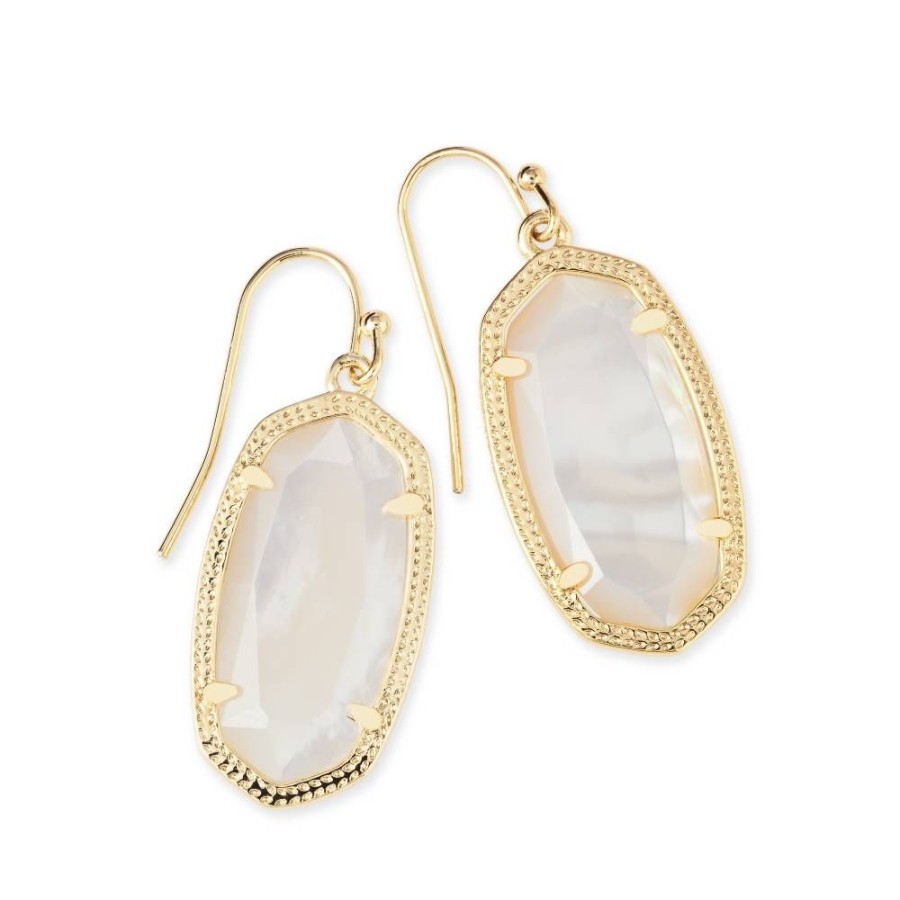 Jewelry Kendra Scott | Kendra Scott Dani Drop Earrings In Ivory Mother-Of-Pearl