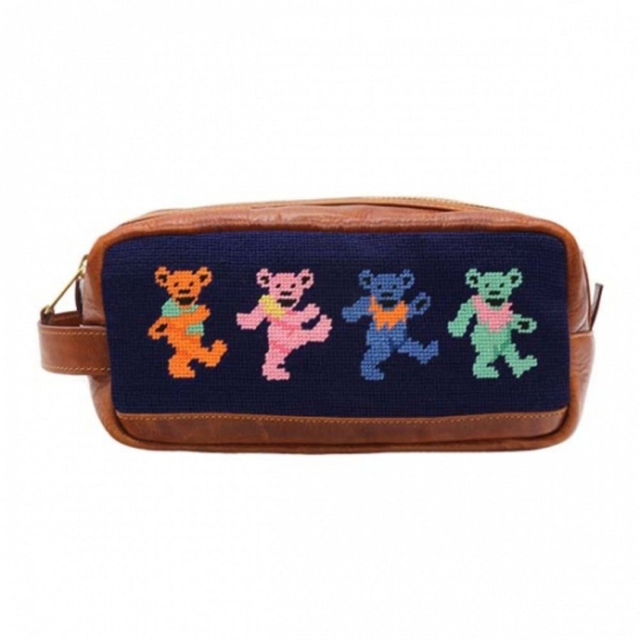 Gifts Smathers u0026 Branson | Smathers & Branson Dancing Bears Toiletry Bag- Dark Navy