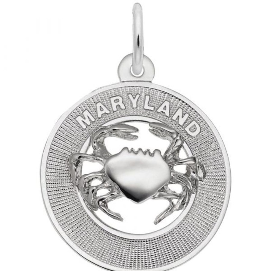 Gifts Rembrandt | Sterling Silver Maryland Crab Charm