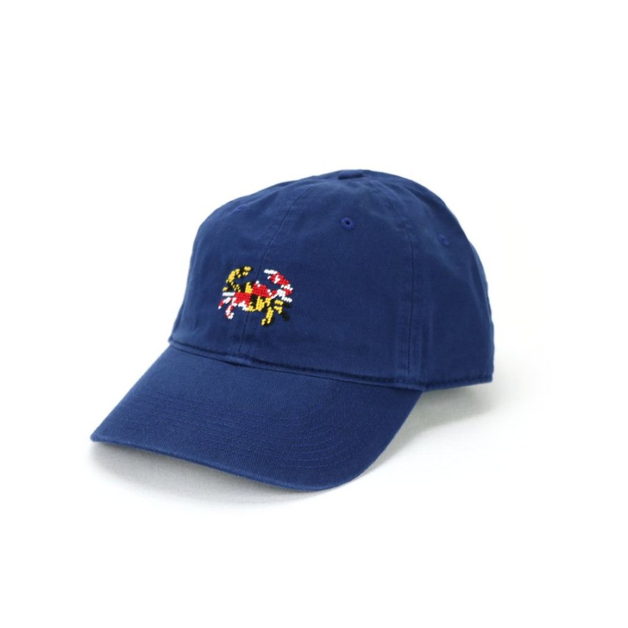 Gifts Smathers u0026 Branson | Smathers & Branson Maryland Flag Needlepoint Hat- Navy Blue