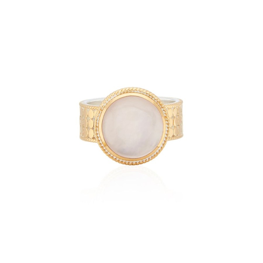 Jewelry Anna Beck | Anna Beck Rose Quartz Cocktail Charity Ring