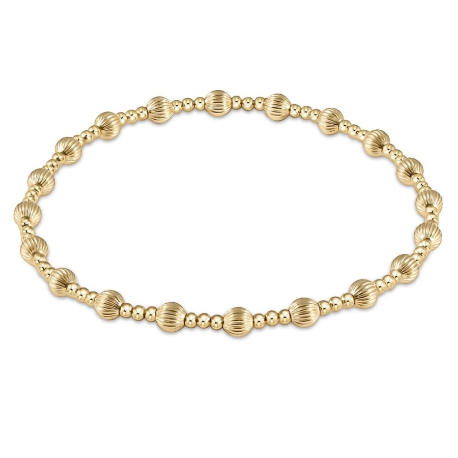 Jewelry enewton | Enewton Extends Dignity Sincerity Pattern Gold Bead Bracelet