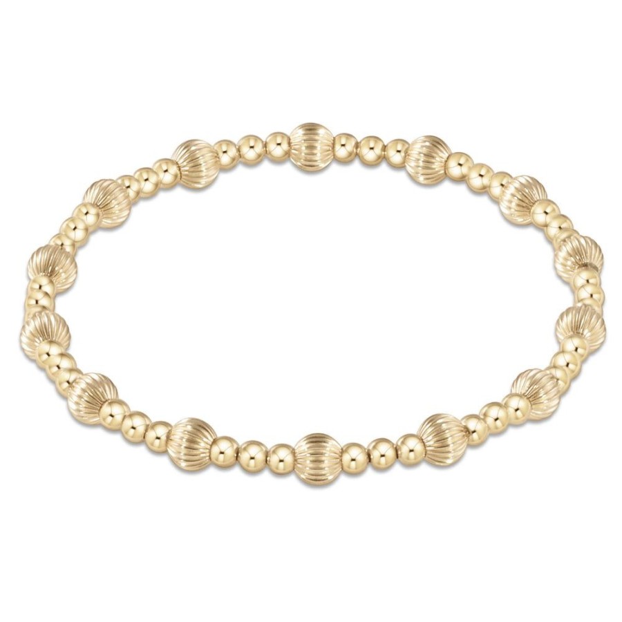 Jewelry enewton | Enewton Extends Dignity Sincerity Pattern Gold Bead Bracelet