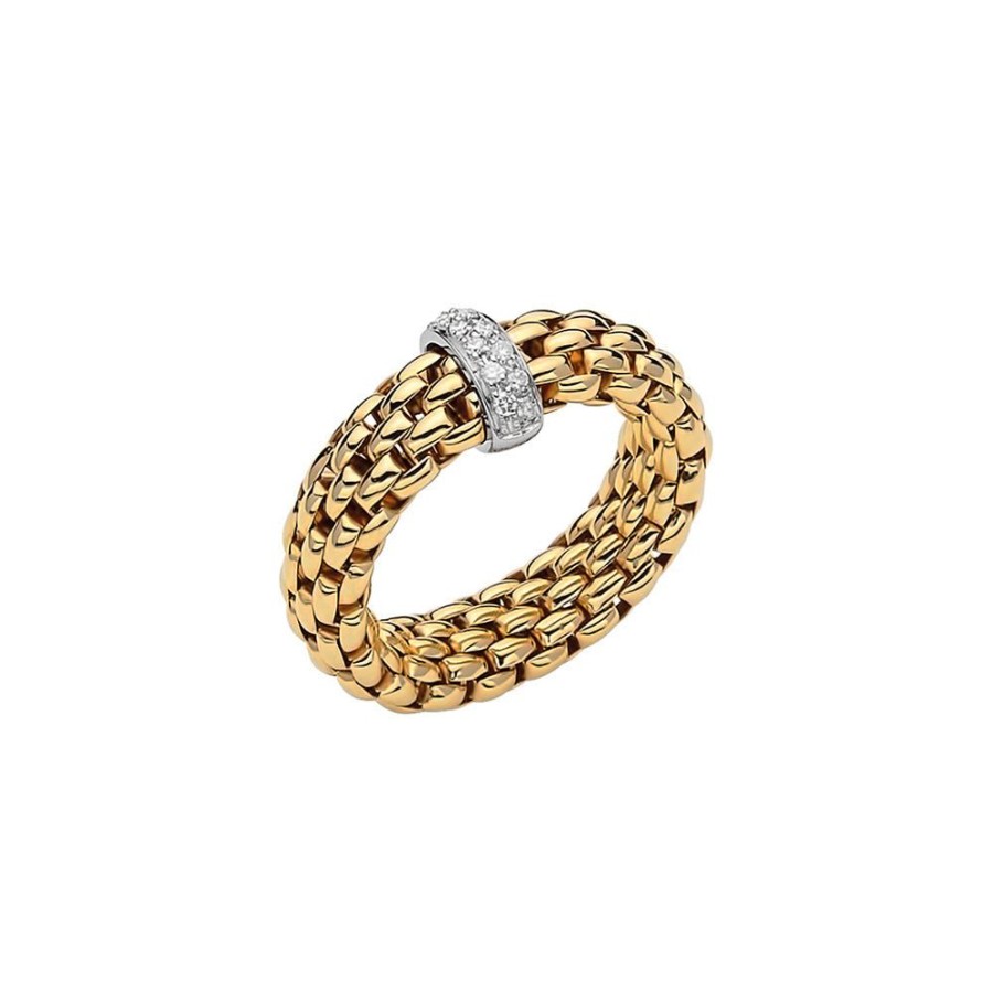 Jewelry Fope | Fope 18K Vendome Two-Tone Woven Band