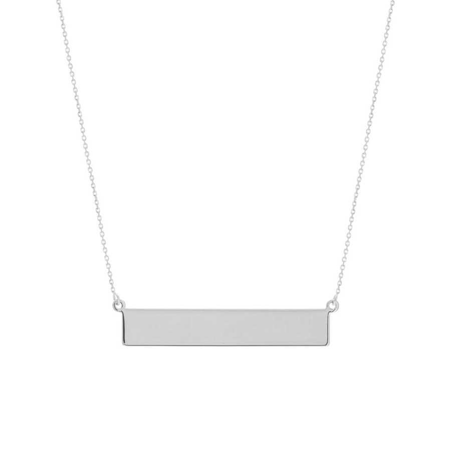 Jewelry Smyth Jewelers | 14K Engravable Name Plate Bar Necklace