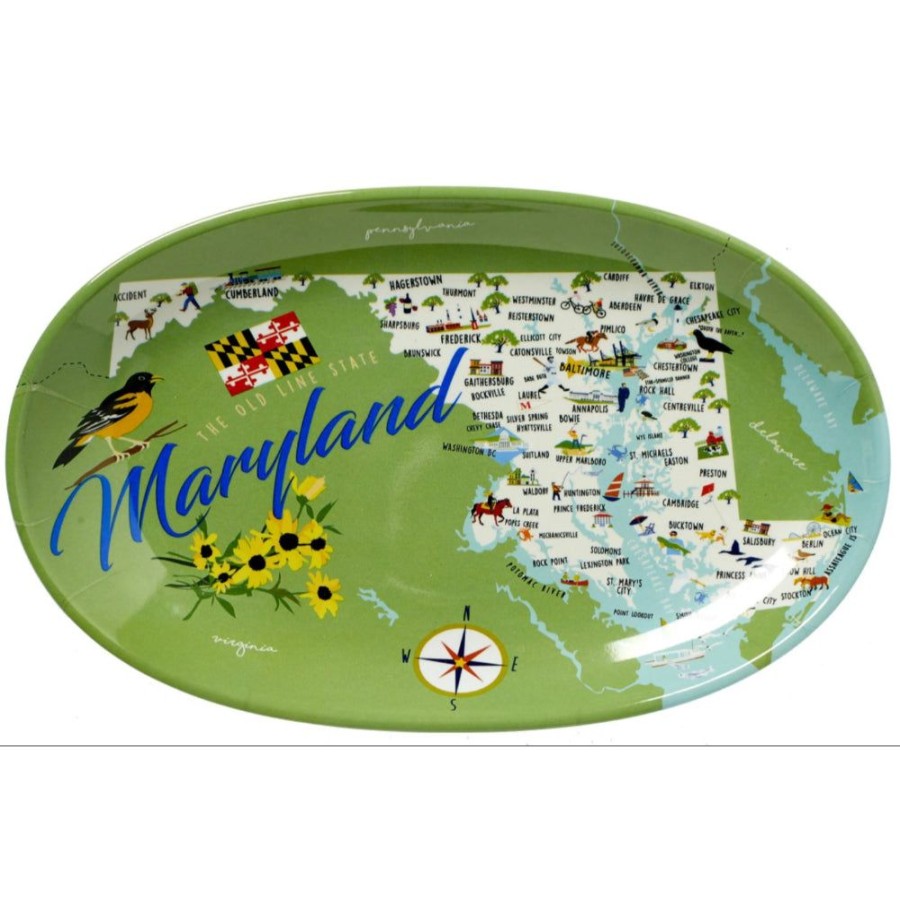 Gifts Galleyware | Galleyware Maryland - 8" Tidbit Tray