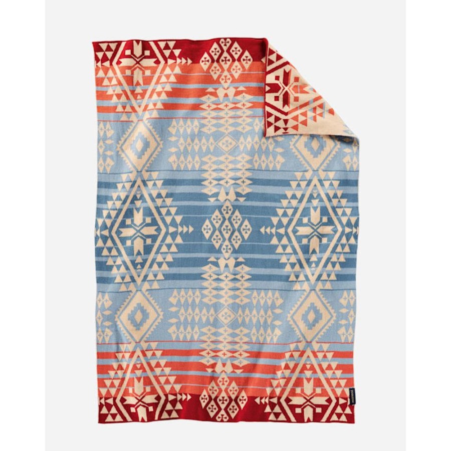 Gifts Pendleton | Pendleton Organic Cotton Baby Blanket And Hat - Canyonlands Desert Sky