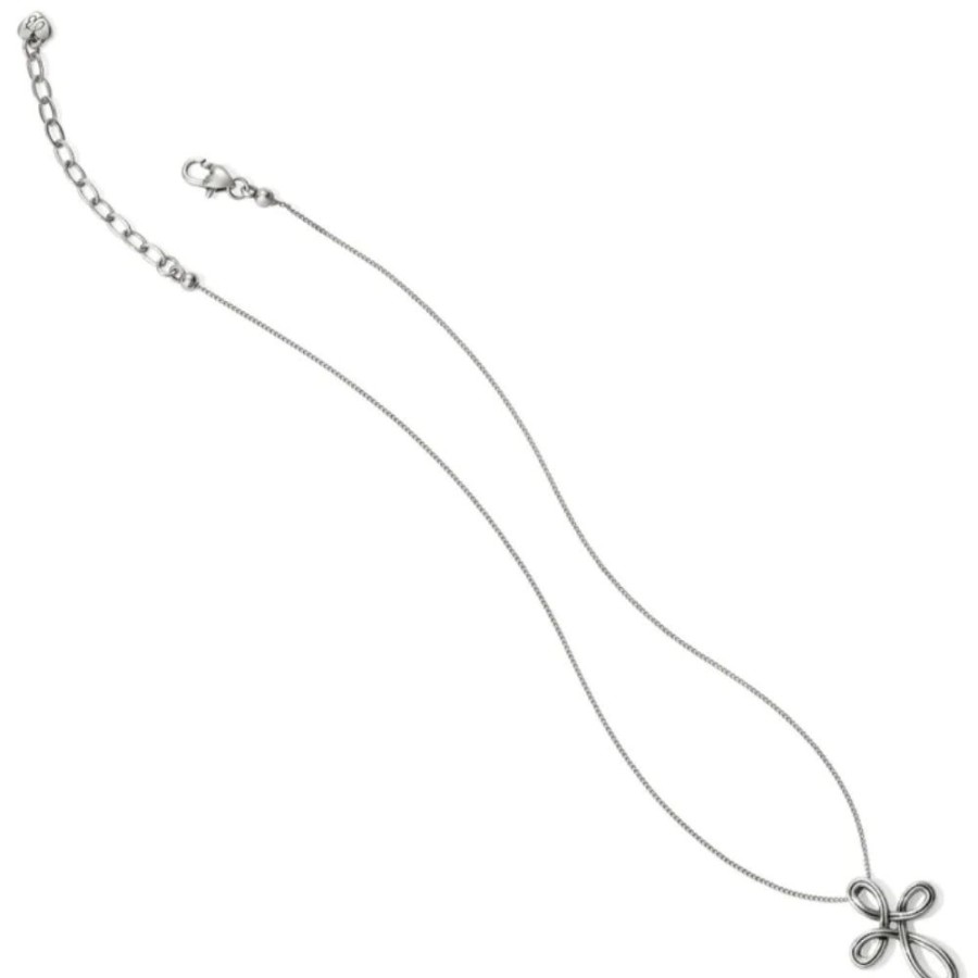 Jewelry Brighton | Brighton Interlok Petite Cross Necklace