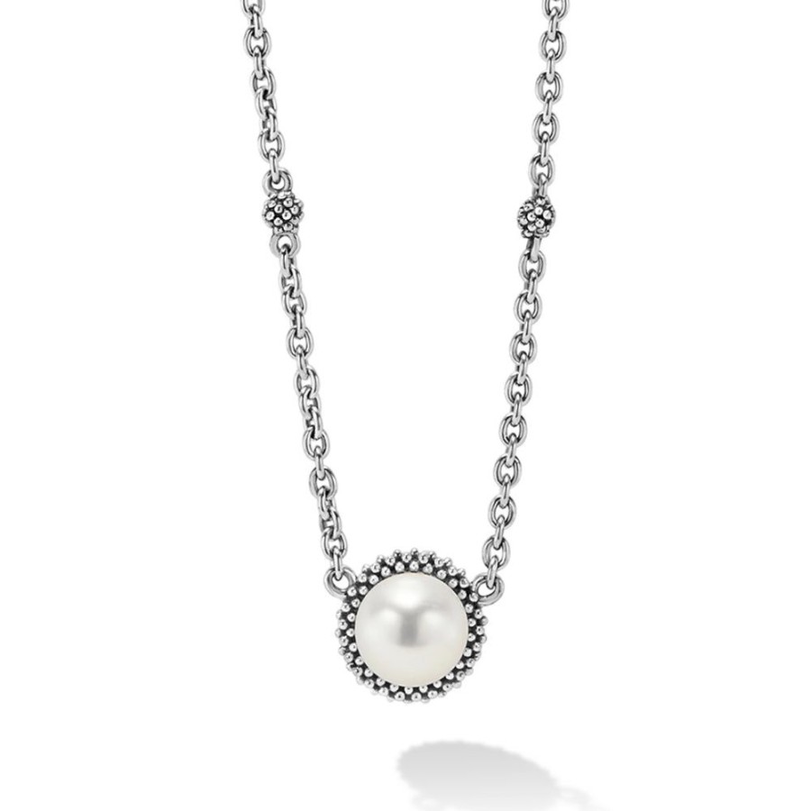 Jewelry Lagos | Lagos Sterling Silver Luna Pearl Necklace