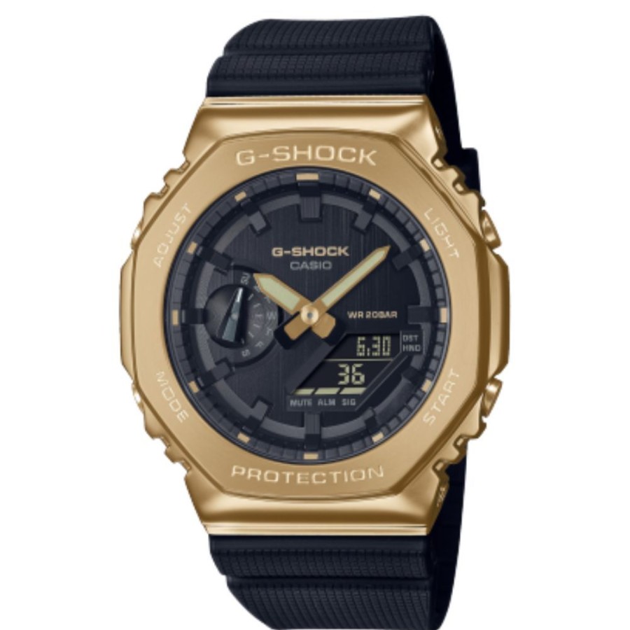 Timepieces G-SHOCK | G-Shock Metal Covered Gm-2100 Series Gold/Black