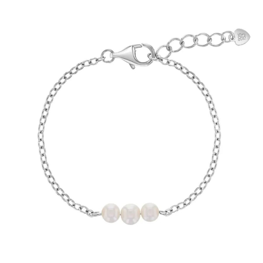 Jewelry Smyth Jewelers | Children'S Sterling Silver Freshwater Cultured Pearl Bracelet