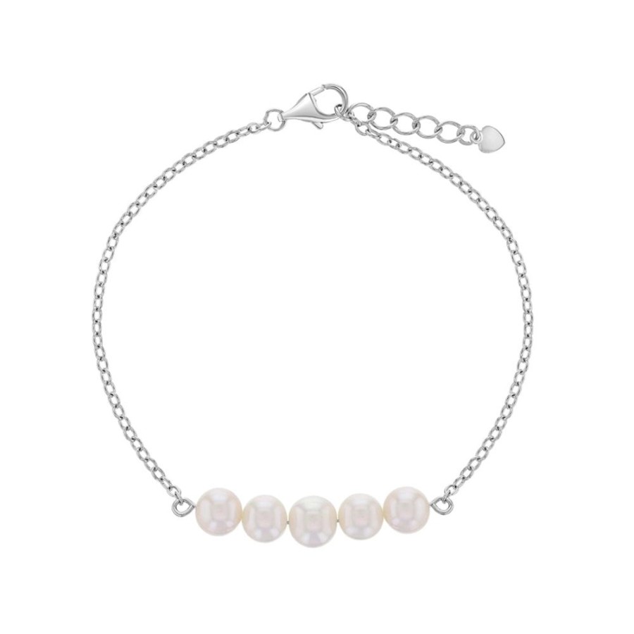 Jewelry Smyth Jewelers | Children'S Sterling Silver Freshwater Cultured Pearl Bracelet