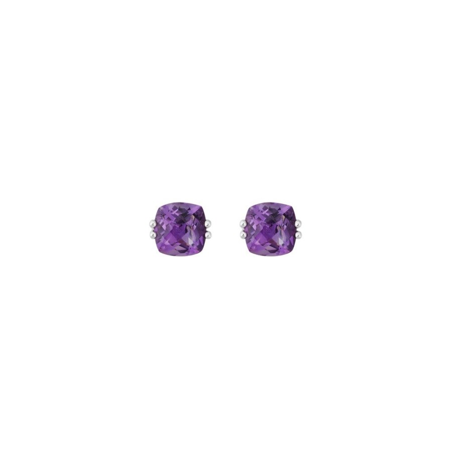 Jewelry Smyth Jewelers | 14K Cushion Cut Semi-Precious Gemstone Studs