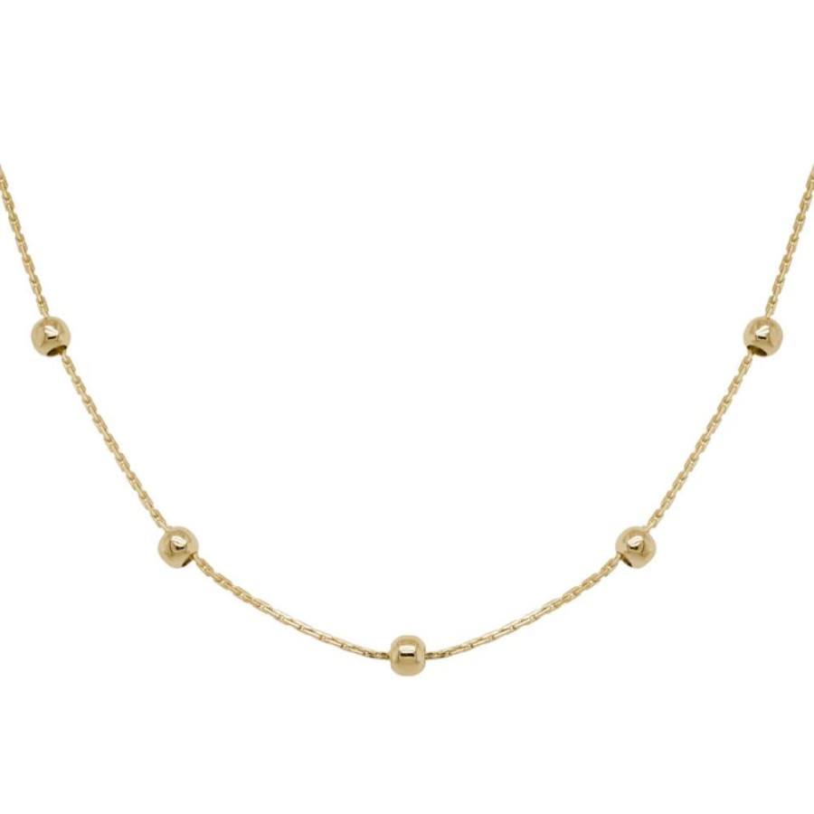 Jewelry Smyth Jewelers | 14K Gold Beaded Chain 16"