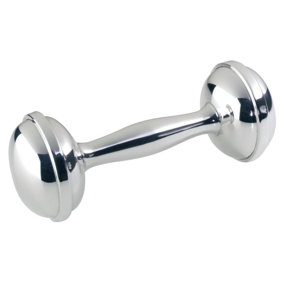 Gifts Salisbury | Salisbury Sterling Silver Dumbbell Rattle