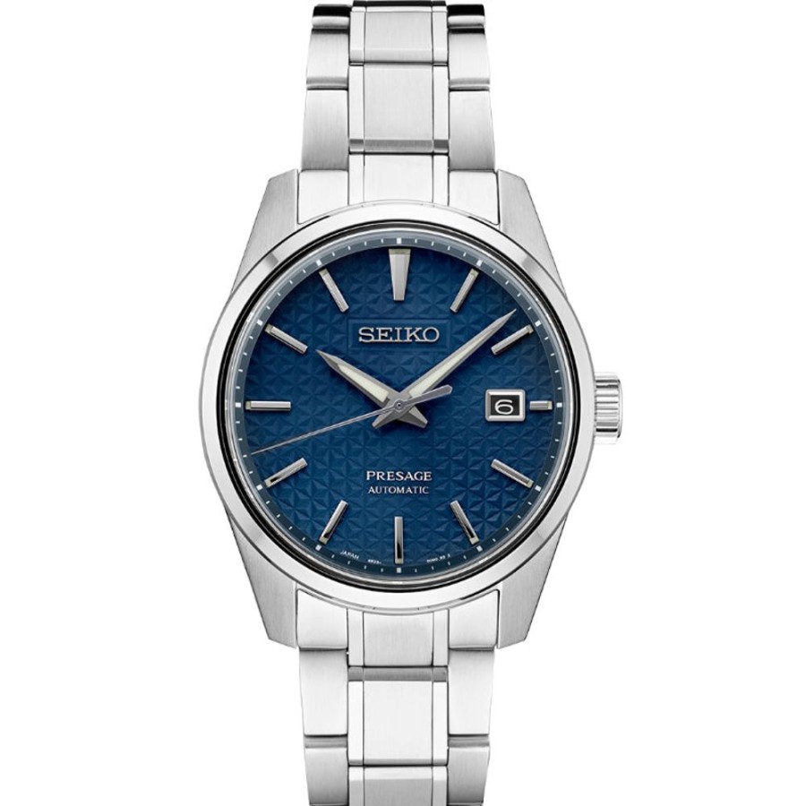 Gifts Seiko | Seiko Presage Sharp Edge Series Blue Dial Stainless Automatic Spb167