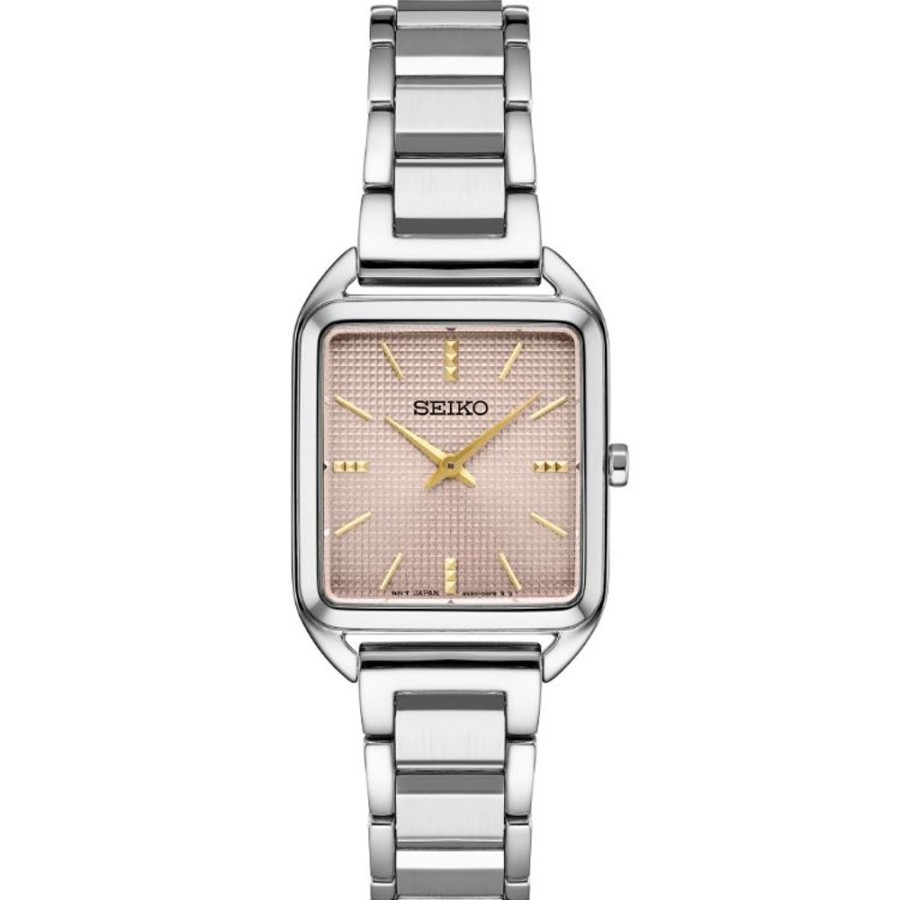 Timepieces Seiko | Seiko Essentials Ladies Quartz Watch, Mauve Pink Dial Swr077