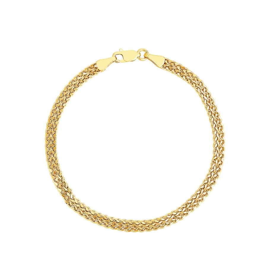 Jewelry Smyth Jewelers | 14K Gold Two-Row Bracelet