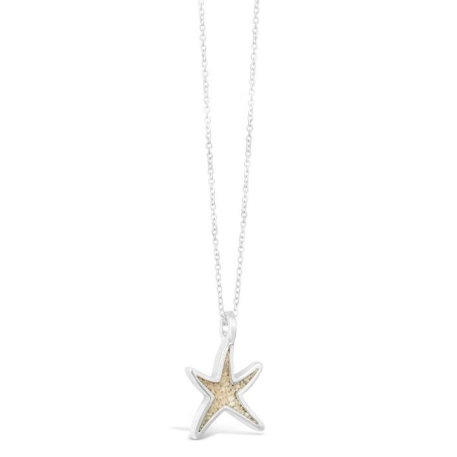 Gifts Dune Jewelry | Dune Jewelry Sterling Silver Delicate Starfish Beach Sand Necklace