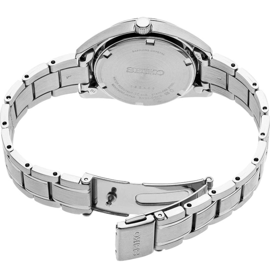 Timepieces Seiko | Seiko Essentials Collection Silver Sunray Dial Stainless Quartz Sur633