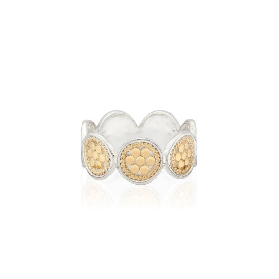 Jewelry Anna Beck | Anna Beck Classic Multi-Disc Ring - Two Tone