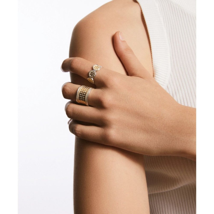 Jewelry Anna Beck | Anna Beck Classic Multi-Disc Ring - Two Tone