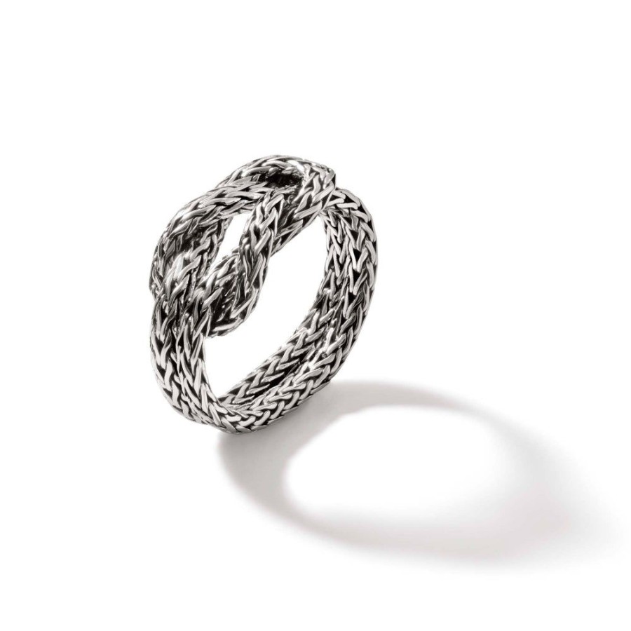 Jewelry John Hardy | John Hardy Sterling Silver Love Knot Chain Ring