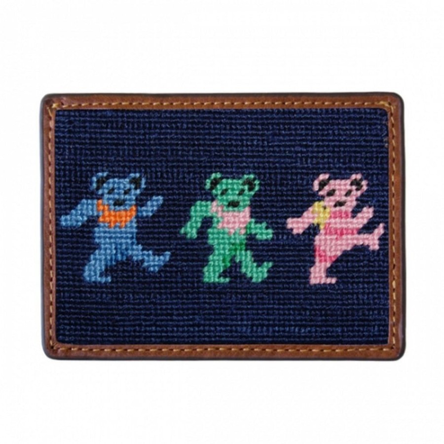 Gifts Smathers u0026 Branson | Smathers & Branson Dancing Bears Needlepoint Card Wallet