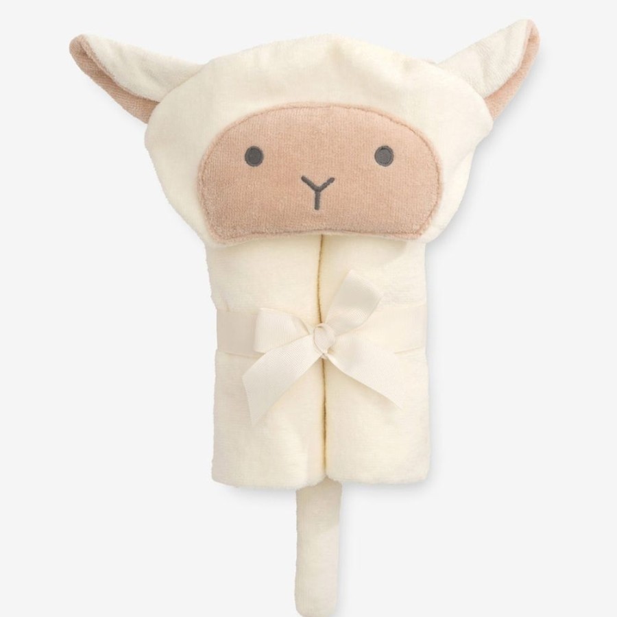 Gifts Elegant Baby | Elegant Baby Bath Wrap Cream Lambie