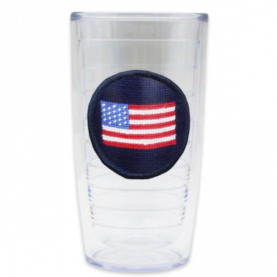 Gifts Smathers u0026 Branson | Smathers & Branson American Flag Needlepoint Tumbler