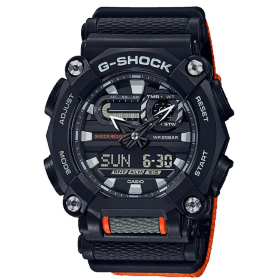 Timepieces G-SHOCK | G-Shock Analog Digital Ga-900 Series Black/Orange