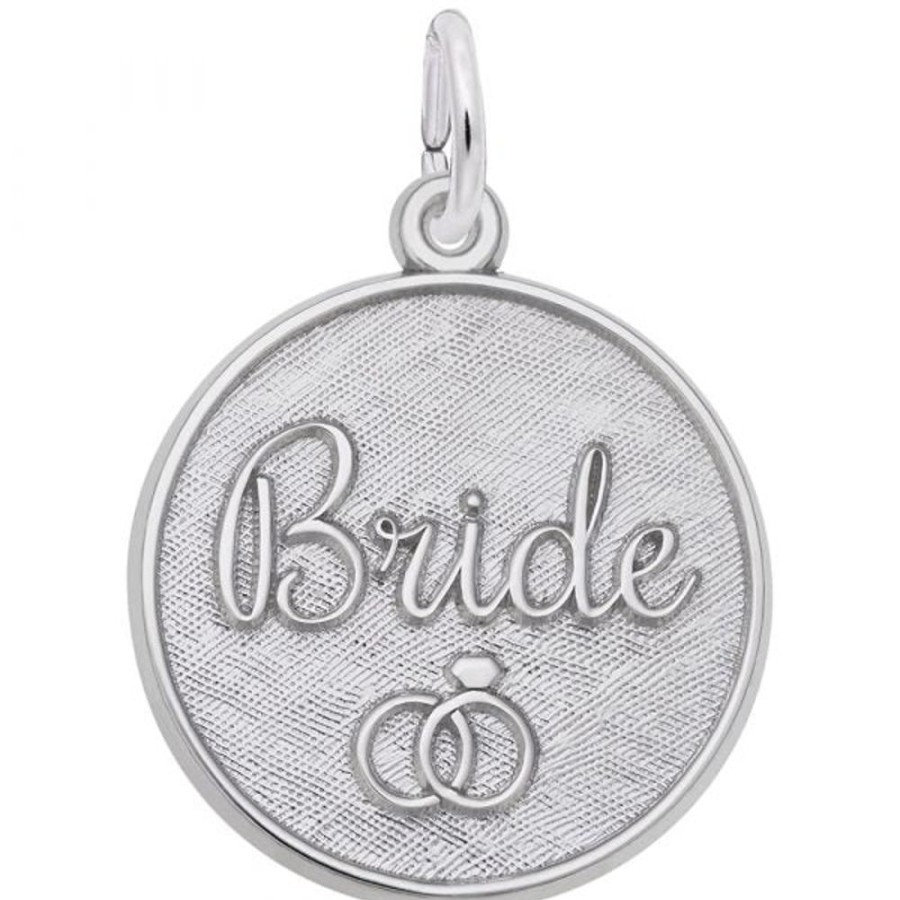 Jewelry Rembrandt | Sterling Silver Bride Disc Charm