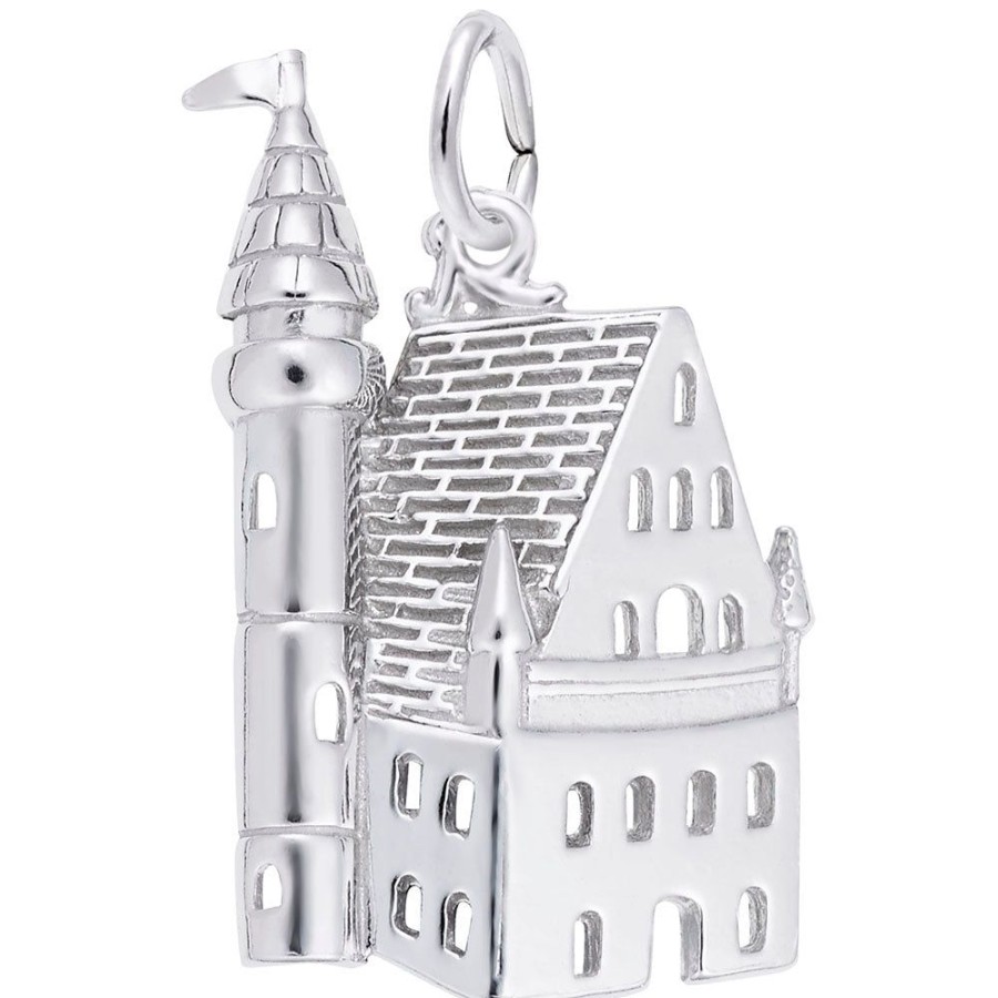 Jewelry Rembrandt | Sterling Silver Castle Charm