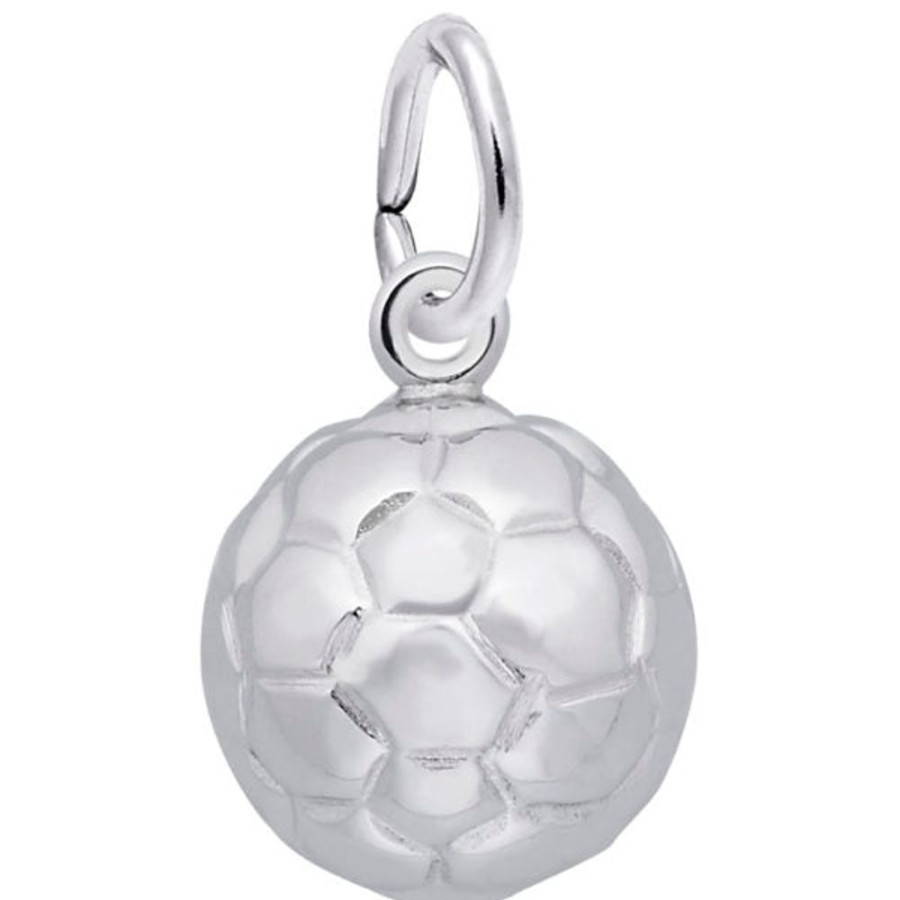 Jewelry Rembrandt | Sterling Silver Soccer Ball Charm