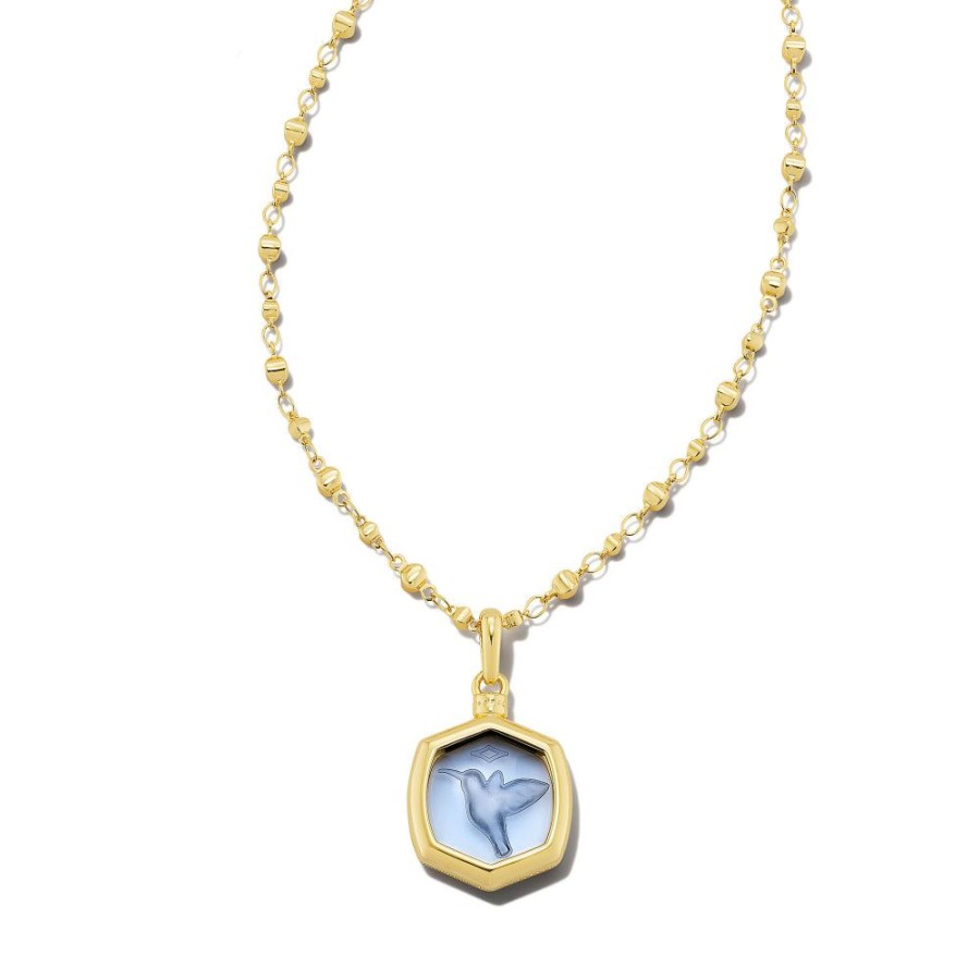 Jewelry Kendra Scott | Kendra Scott Davie Intaglio Gold Pendant Necklace