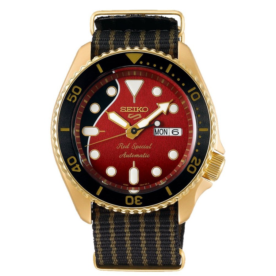 Gifts Seiko | Seiko 5 Sports Brian May Limited Edition Red Dial Automatic