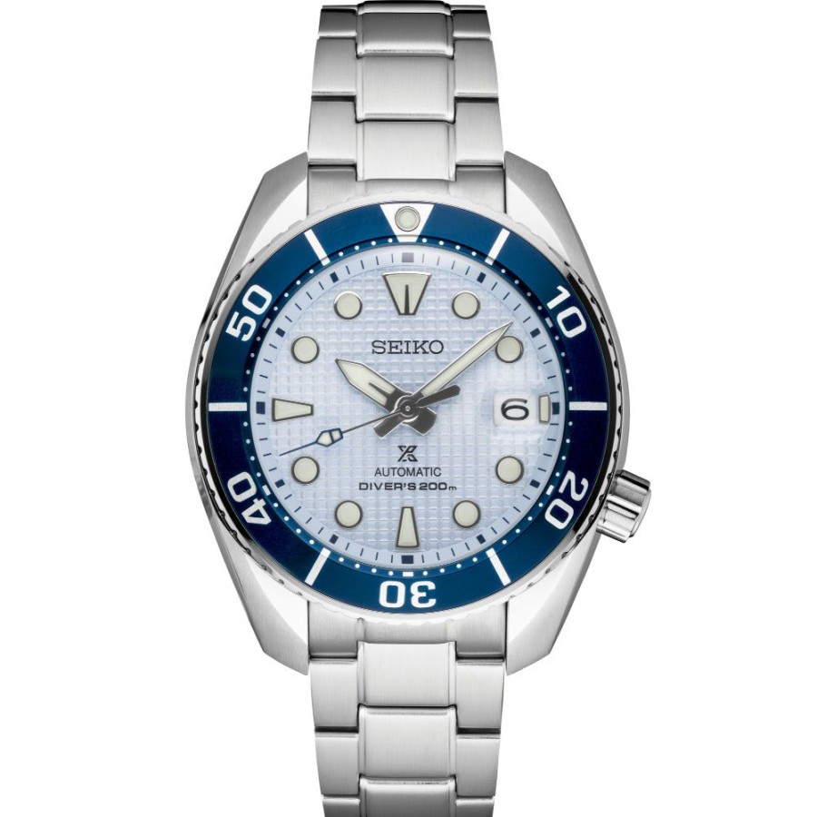 Timepieces Seiko | Seiko Prospex Ice Diver 45Mm White Dial Stainless Automatic Spb179