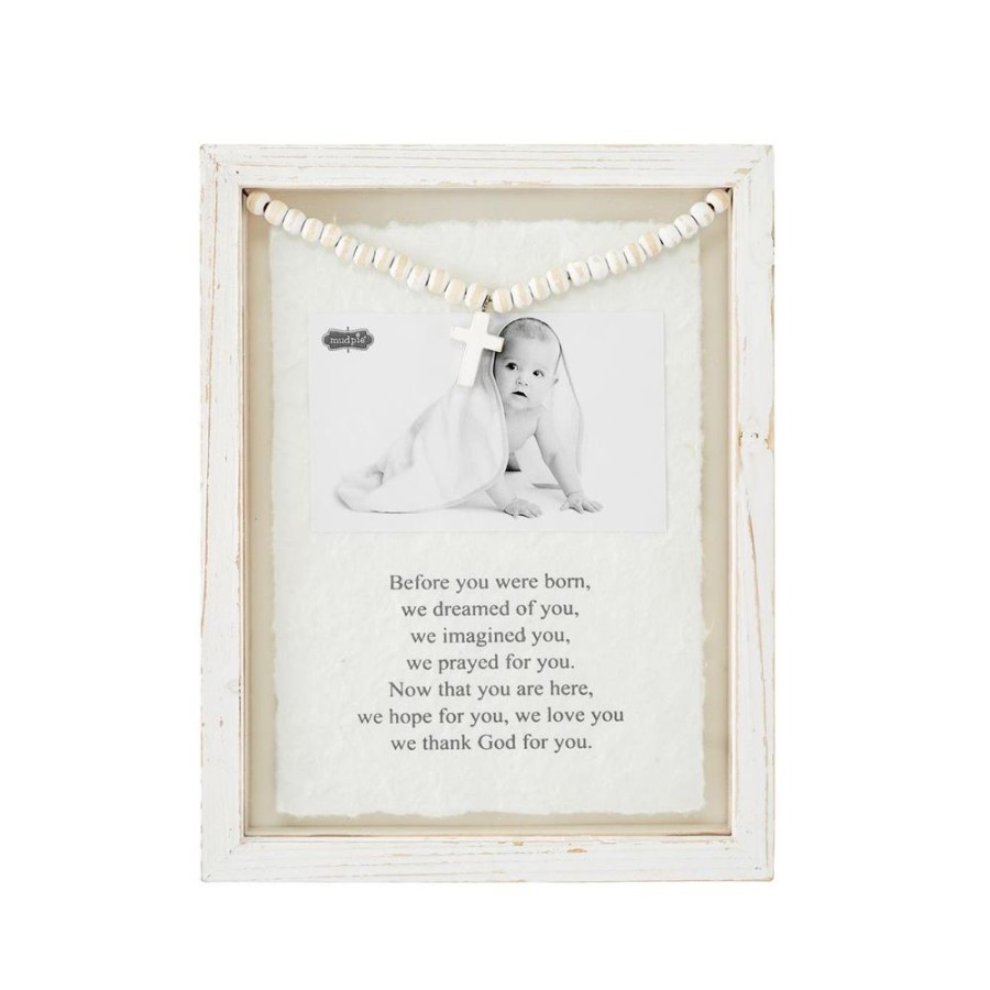 Gifts Mud Pie | Mud Pie Baby Prayer Glass Frame