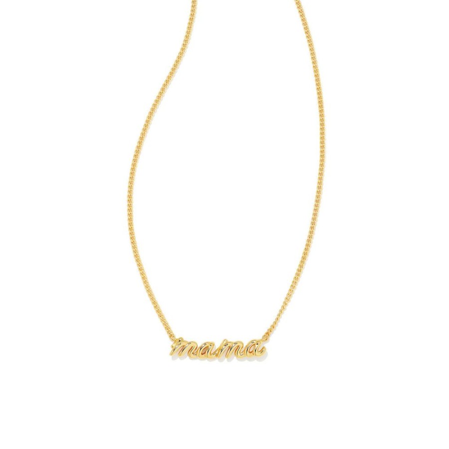 Jewelry Kendra Scott | Kendra Scott Mama Script Pendant Necklace