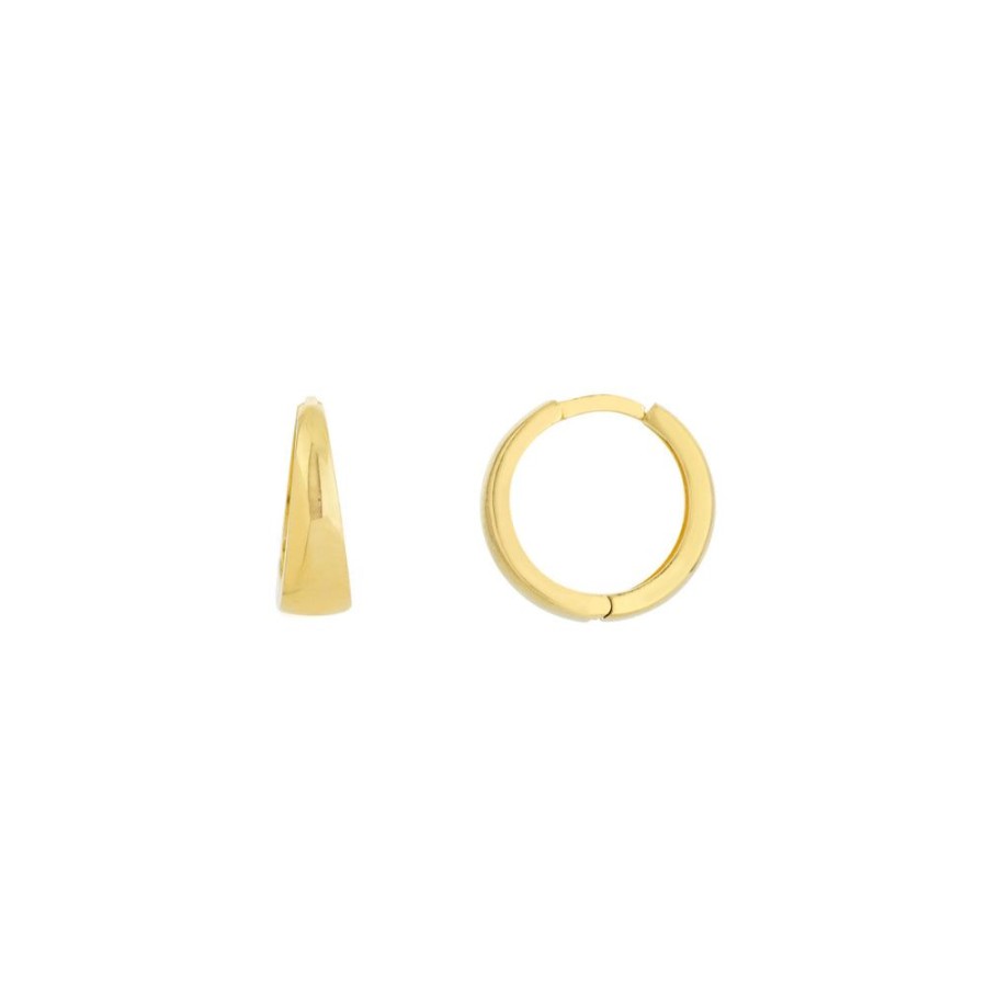 Jewelry Smyth Jewelers | 14K Tapered Huggie Hoop Earrings