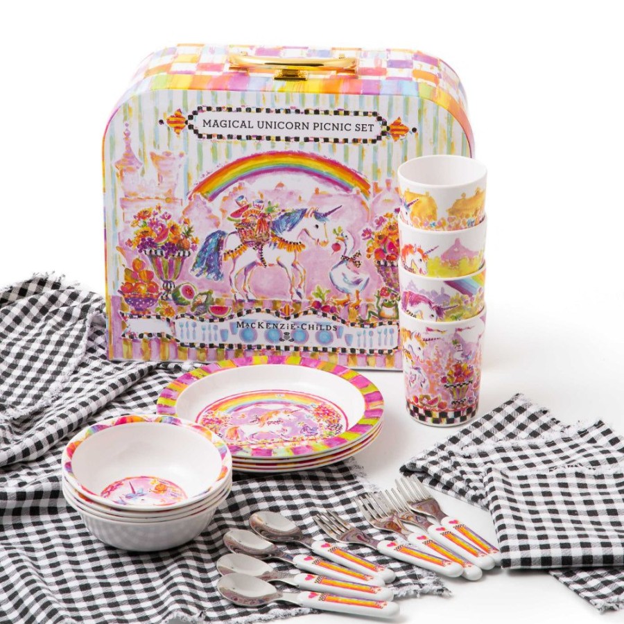 Gifts MacKenzie-Childs | Mackenzie-Childs Magical Unicorn Picnic Set