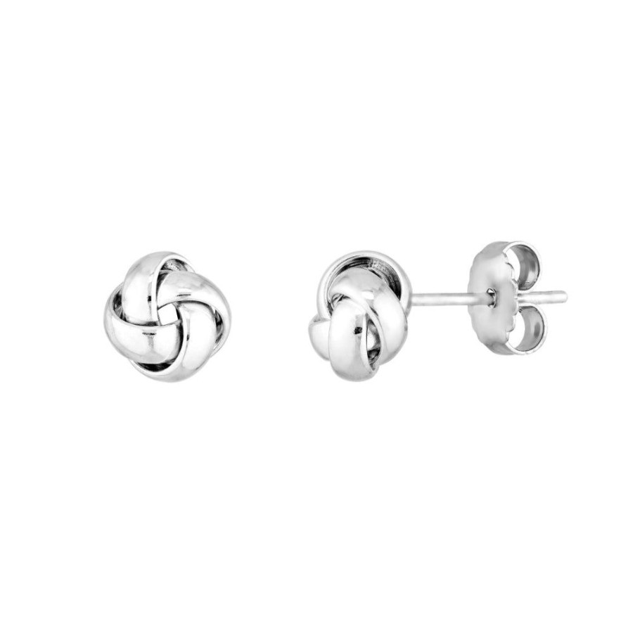 Jewelry Smyth Jewelers | Sterling Silver Love Knot Stud Earrings