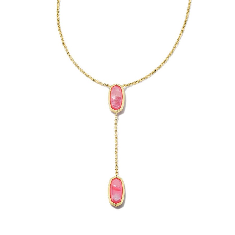 Jewelry Kendra Scott | Kendra Scott Framed Elisa Gold Y Necklace