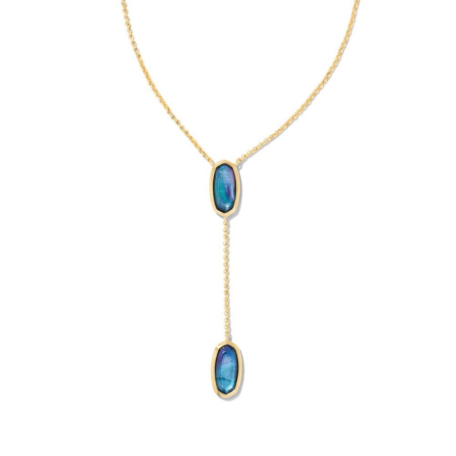 Jewelry Kendra Scott | Kendra Scott Framed Elisa Gold Y Necklace